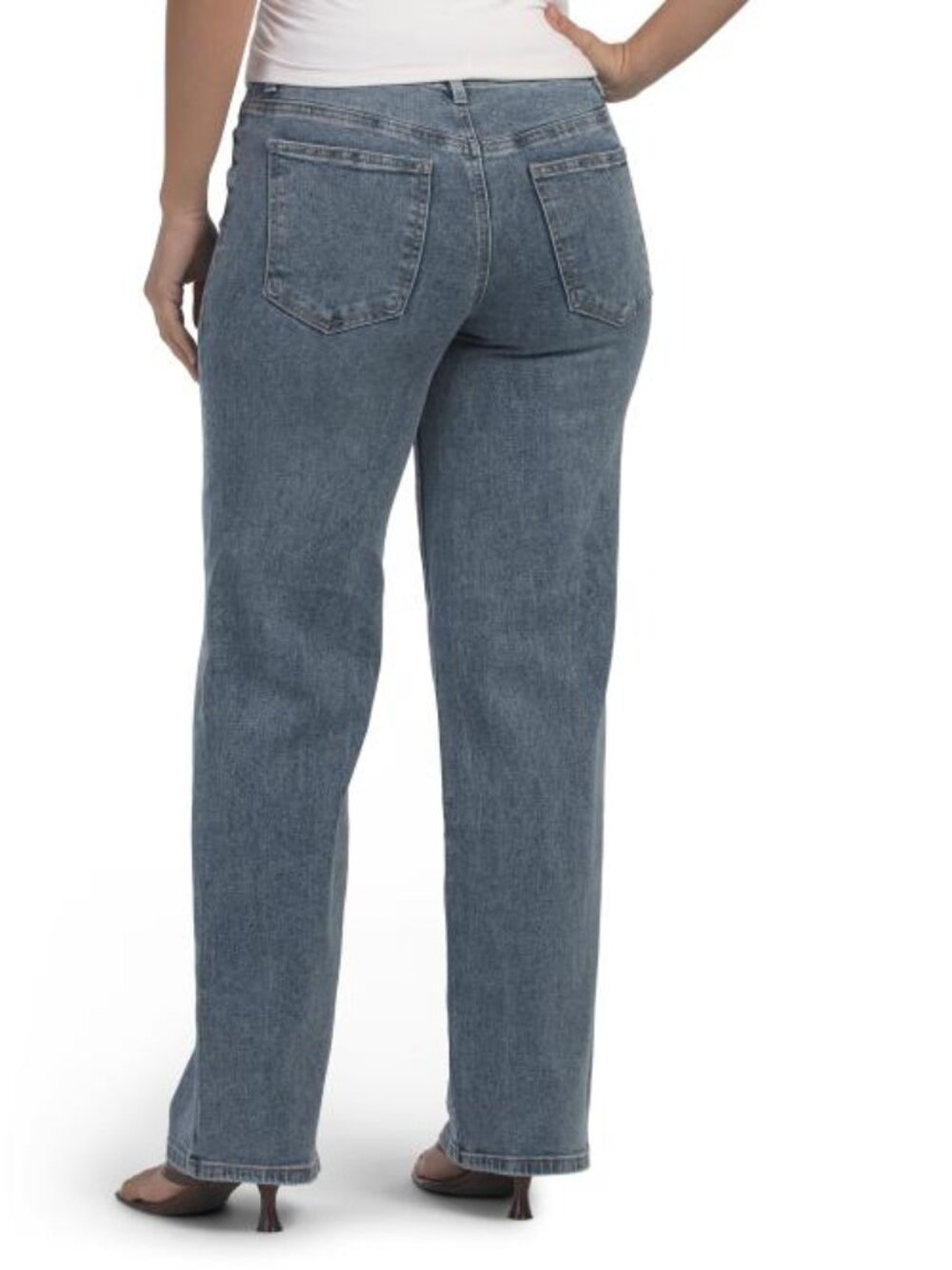 D. JEANS Wide Leg Jeans With Front Darts - Picture 2 of 3